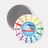 Hilfe für Haiti 2 Magnet (Vorderseite/Rückseite)