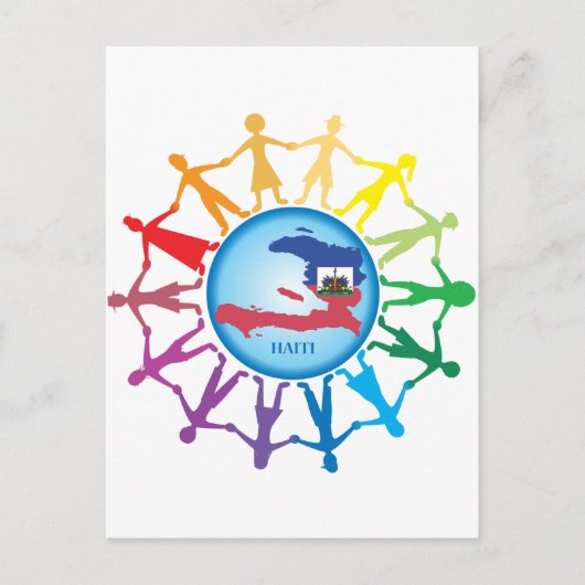 Hilfe für Haiti 2 Postkarte (Vorderseite)