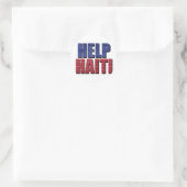 Hilfe für Haiti Runder Aufkleber (Tasche)