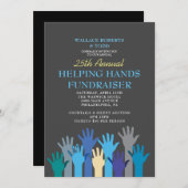 HILFE FÜR HÄNDE FUNDRAISER Auktion Corporate GALA Einladung (Vorne/Hinten)