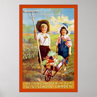 Hilfe für Hoover ~ Vintager Weltkrieg 1 Poster