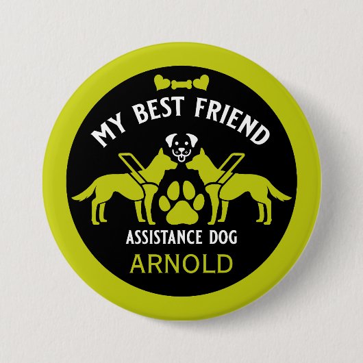 Hilfe für Hunde Geschenke Button (Vorderseite)