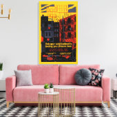 Hilfe für Ihre Nachbarschaft Leinwanddruck (Insitu (Wohnzimmer))