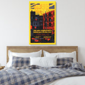 Hilfe für Ihre Nachbarschaft Leinwanddruck (Insitu (Schlafzimmer))