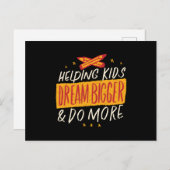 Hilfe für Kinder Postkarte (Vorne/Hinten)