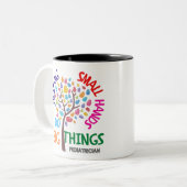 Hilfe für kleine Hände Großes tun - Kinderarzt G Zweifarbige Tasse (Vorderseite Links)