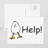 Hilfe für Ostern Feiertagspostkarte (Vorne/Hinten)