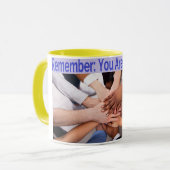 Hilfe für psychische Gesundheit und Unterstützung Tasse (Vorderseite Links)