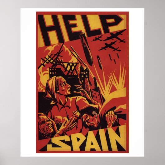 Hilfe für Spanien (1937)_Propaganda-Poster Poster (Vorne)
