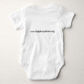 Hilfe für Waisen-Baby Onsie Baby Strampler (Rückseite)