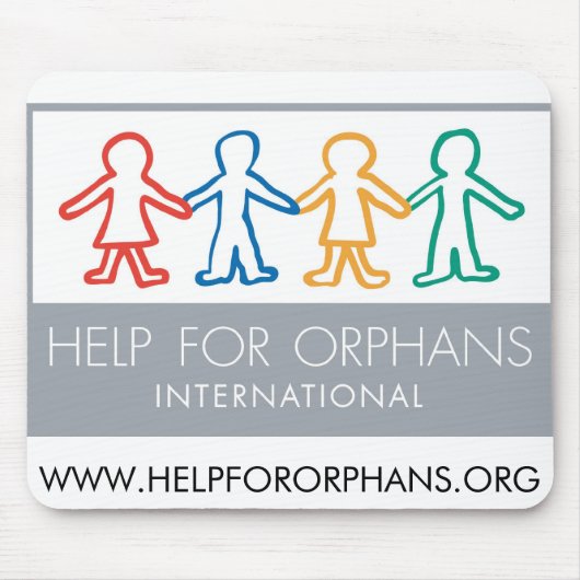 Hilfe für Waisen-Mausunterlage Mousepad (Vorne)