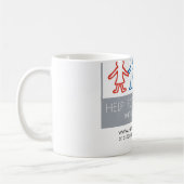 Hilfe für Waisen-weißer Kaffee-Tasse Kaffeetasse (Links)