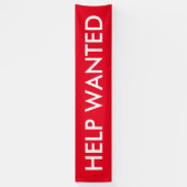 Hilfe gewollt, anpassbares, rotes Banner (Vertikal)