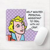 Hilfe Gewollt Comic Buch Mousepad (Mit Mouse)