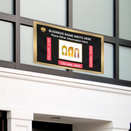 Hilfe Gewollt jetzt Firmenkundenspezifische Einste Banner (Äußeres Gebäude)