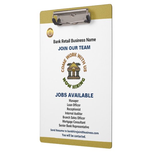 Hilfe Gewollt Jetzt Mitarbeiter einstellen Logo fü Klemmbrett (Links)