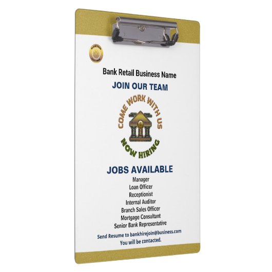 Hilfe Gewollt Jetzt Mitarbeiter einstellen Logo fü Klemmbrett (Rechts)