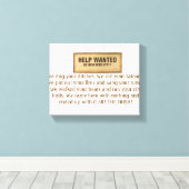 HILFE GEWOLLT, OHNE IRISH, DIE IRISH-EINNAHMEN ANW LEINWANDDRUCK (Insitu (Holzboden))