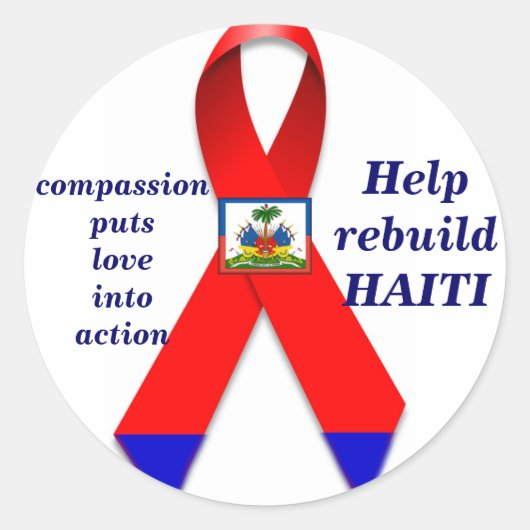 Hilfe Haiti_ Sticker (Vorderseite)