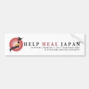 HILFE HEILEN JAPAN #7 AUTOAUFKLEBER