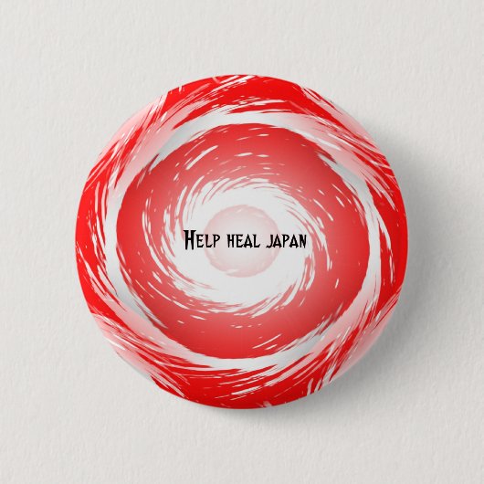 Hilfe heilen Japanknopf/-Abzeichen Button (Vorderseite)