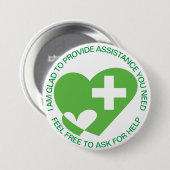 HILFE/HILFE Schlicht Button (Vorne & Hinten)