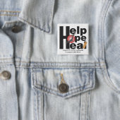 HILFE. HOFFNUNG. HEILEN Sie Button (Beispiel)