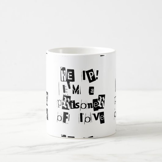 Hilfe! Ich bin ein Gefangener der Liebe Kaffeetasse (Mittel)