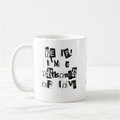 Hilfe! Ich bin ein Gefangener der Liebe Kaffeetasse (Links)