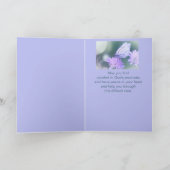 Hilfe im tiefen Beileid in schwierigen Schmetterli Karte (Innenseite)