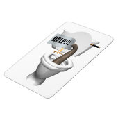 Hilfe! In der Toilette stecken Magnet (Linke Seite)