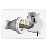 Hilfe! In der Toilette stecken Magnet (Horizontal)