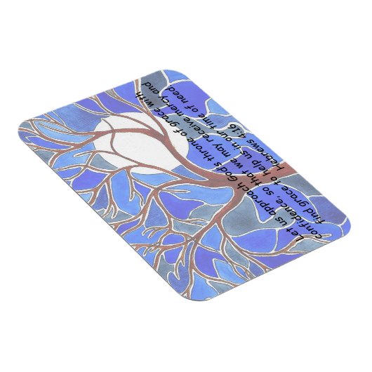 Hilfe in der Zeit der Not - Hebräer 4:16 - Bibelve Magnet (Rechte Seite)