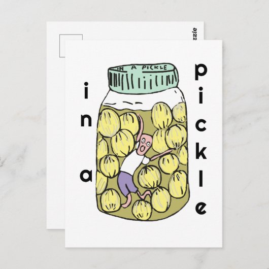 Hilfe in einem Zwiebelholz Postkarte (Vorne/Hinten)