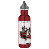 Hilfe ist auf dem Weg von Shelby Fire & Rescue! Edelstahlflasche (Links)