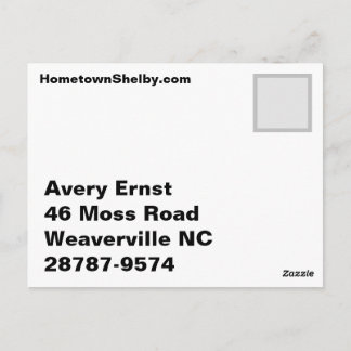 Hilfe ist unterwegs! Avery Postkarte