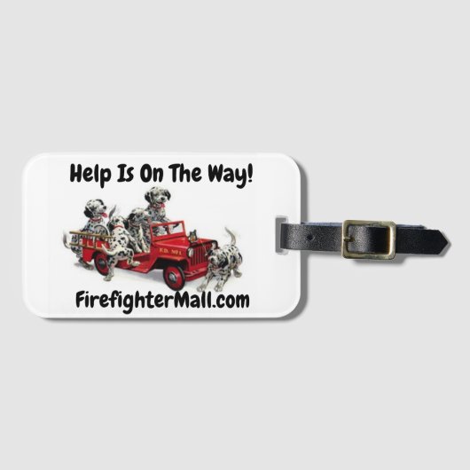 Hilfe ist unterwegs! Gepäckanhänger (Vorderseite (Horizontal))