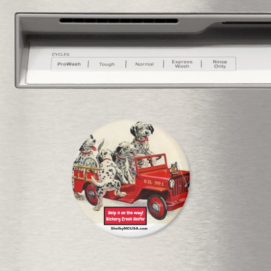 Hilfe ist unterwegs! Hickory Creek Heifer Magnet (In Situ (Geschirrspüler))