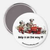 Hilfe ist unterwegs !!!! magnet (Vorderseite/Rückseite)