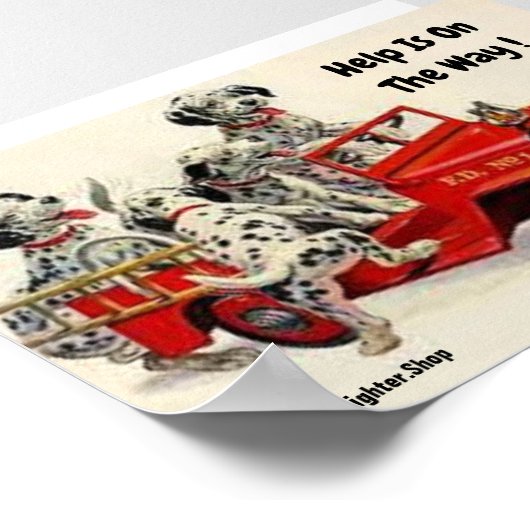 Hilfe ist unterwegs! Poster (Ecke)