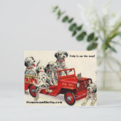 Hilfe ist unterwegs! postkarte (Stehend Vorderseite)