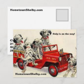 Hilfe ist unterwegs! postkarte (Vorne/Hinten)