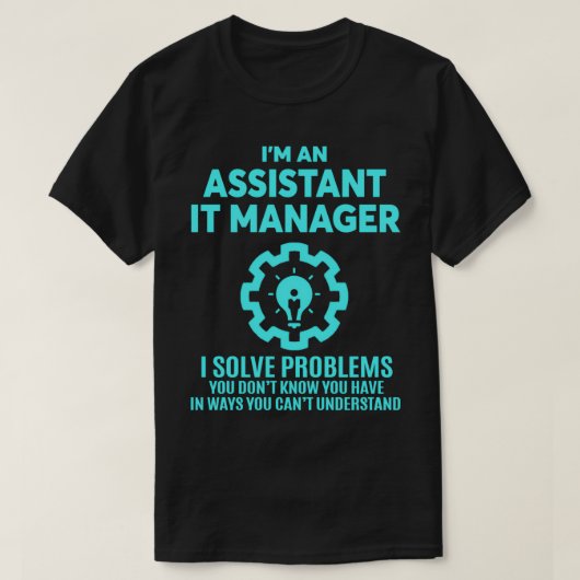 HILFE IT MANAGER NICE DESIGN 2017 T-Shirt (Design vorne)