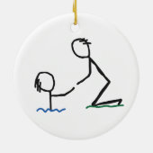 Hilfe Keramik Ornament (Hinten)