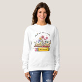Hilfe kleine Mind Grow Teacher Mama Geschenk Sweatshirt (Vorne ganz)