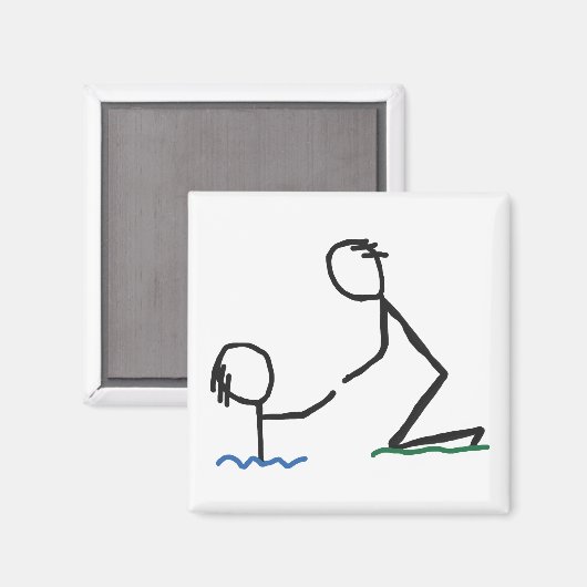 Hilfe Magnet (Vorderseite/Rückseite)