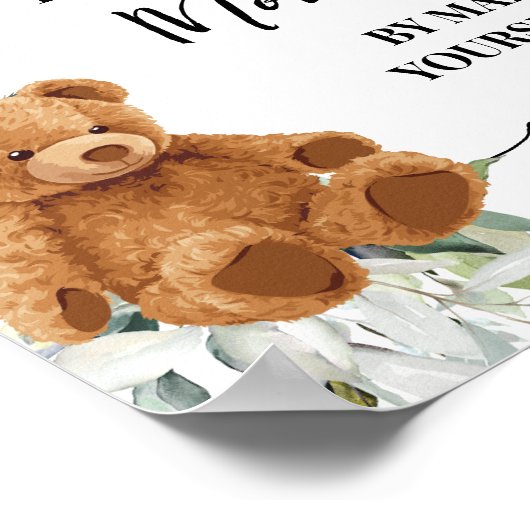 Hilfe Mama Selber Bärendusche machen Poster (Ecke)