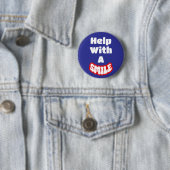 Hilfe mit dem Abzeichen "Blau und Rot" Button (Beispiel)