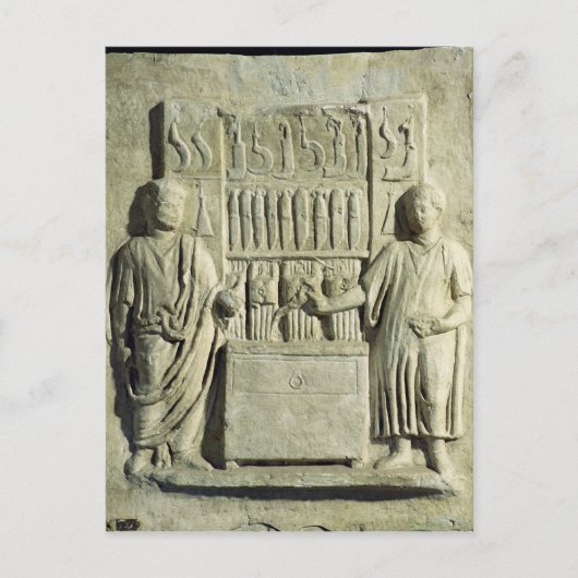 Hilfe mit einem Besteckladen Postkarte (Vorderseite)