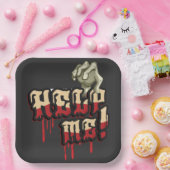 Hilfe mit Zombie Hand Pappteller (Party)